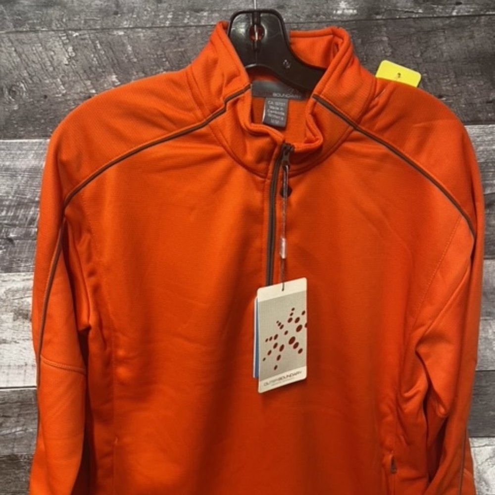 OUTER BOUNDARY Womens Full Zipped Fleece Jacket with Piping  Size: M **NWT**